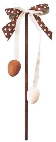 Pomlázka dekorační 25 cm 6 - HNĚDÁ (2641)