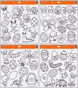 Předlohy na adhezní folii Velikonoce 30x33,5cm / 1671