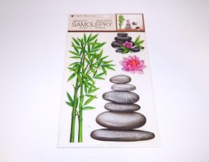 Samolepky na zeď plastické kameny 30 x 50 cm /10498