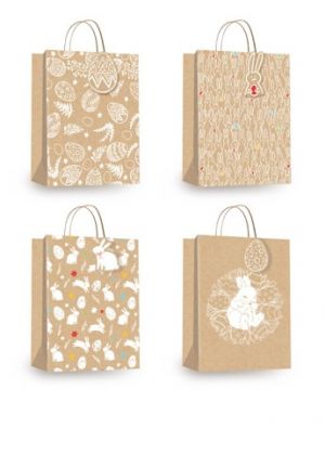 Taška velikonoční s plastickým efektem M 18 x 23 x 10 cm (12557)