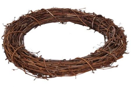 Věnec dekorační z ratanu průměr 25 cm /W045052