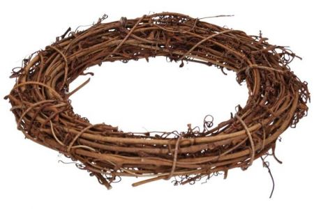 Věnec dekorativní z ratanu průměr 20 cm /W045047