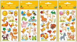 Vodové obtisky na vajíčka 19x9cm, domácí zvířátka / 7903