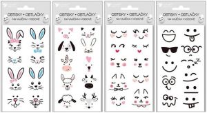 Vodové obtisky na vajíčka 19x9cm, Emoji / 7902