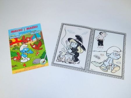 Maluj vodou A5 Šmoulové