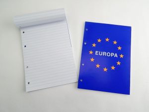 Blok poznámkový A5 linka lepený 50l 4-kroužk. 70g /15054/3b/