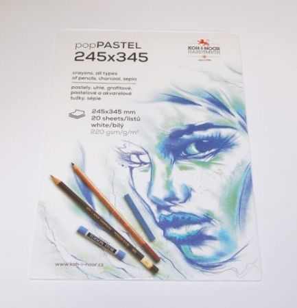 KOH-I-NOOR Blok PASTEL bílý 245x345