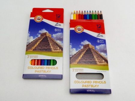 KOH-I-NOOR Pastelky 3652/12 7 divů světa dlouhé
