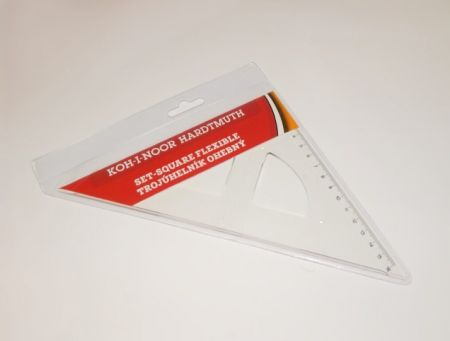 KOH-I-NOOR Trojúhelník 45/177 s kolm. nezlomit. čirý