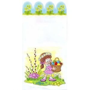 T-Velik. sáček 18x40 kř.dno Dívka s koše