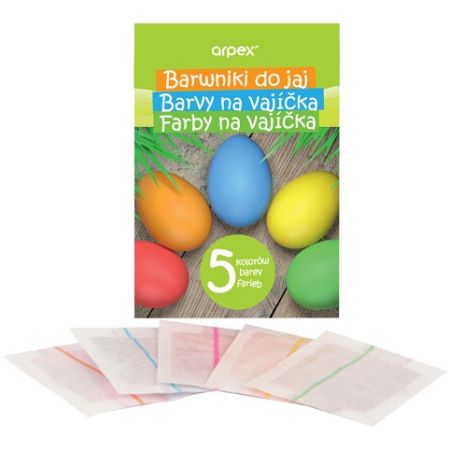 Barvy na vajíčka - mix 5 x 2,5 g