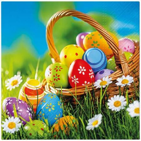 Ubrousky PAW TETE L (20ks) Easter Picnic