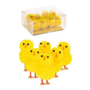 Velikonoční kuřátka MINI 3 cm 8 ks
