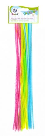 Drátky plyšové 30 cm 20 ks pastel mix