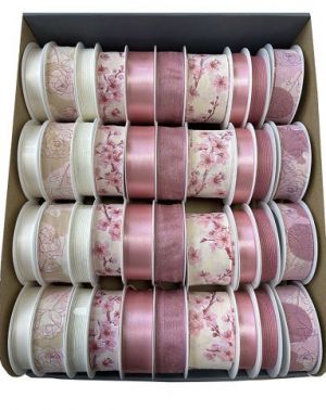 Atlasová stuha na špulce 40 ks F2501