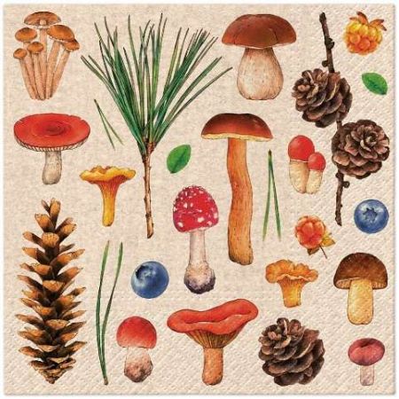 Ubrousky PAW Dekor We Care (20ks) Woodland Whimsy