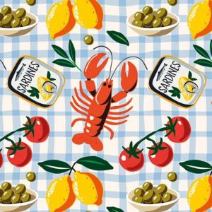 Ubrousky DAISY L (20ks) Red Lobster with Lemons