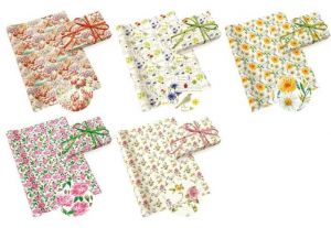 Balicí papír PAW Květy 0,7 x 2 m