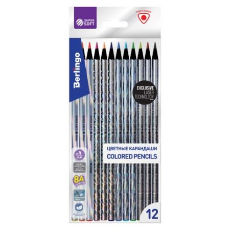 Pastelky Berlingo Starlight 12 barev Trio