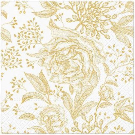 Ubrousky PAW Dekor L (20ks) Rose Peonies