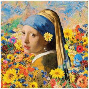 Ubrousky PAW Dekor L (20ks) Vermeers Floral Muse