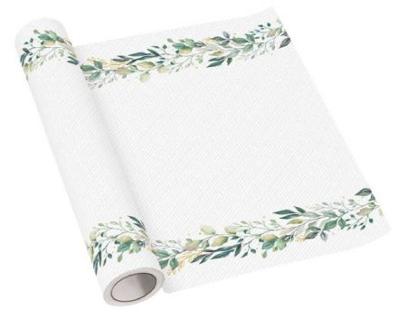Běhoun stolní airlaid 40x500cm Elegant Leaves