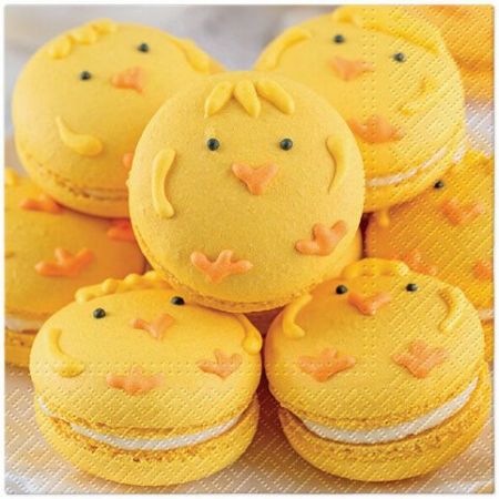 Ubrousky PAW TETE L (20ks) Easter Cute Macarons