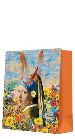 Papírová taška PAW střední Vermeers Floral Muse