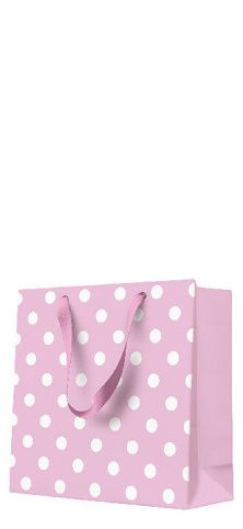 Papírová taška PAW CD  Dotsy Check rosa