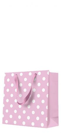 Papírová taška PAW CD  Dotsy Check rosa