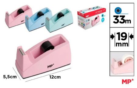 Odvíječ lepící páska 19 mm pastelový