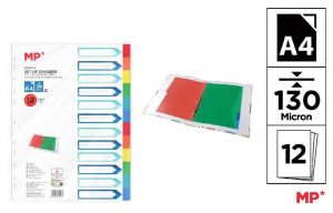 Rozřaďovač A4 PP 12 listů 130 mikronů