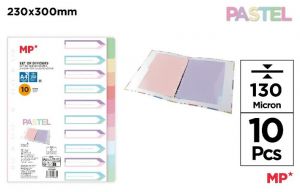 Rozřaďovač A4 10 listů pastelový