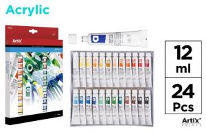 Barvy akrylové 12 ml 24 barev