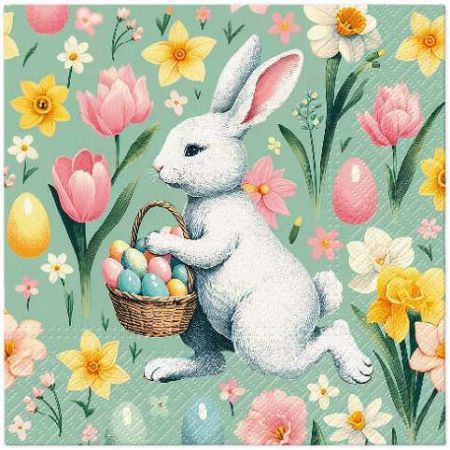 Ubrousky PAW Dekor L (20ks) Bunny Joy Pattern