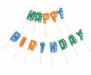 Dortové svíčky pikery - Happy Birthday