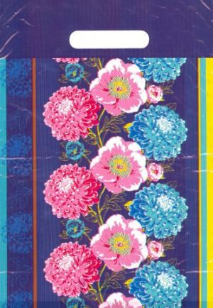 LIKA taška PE 25x35 průh.Chryzantény/100