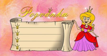 MP pozvánka Princezna  10ks