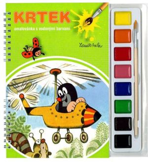 AKIM omalovánky A5 s barvami  Krtek 2