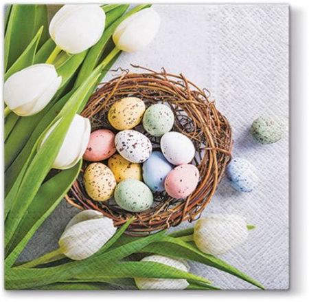 Ubrousky PAW Dekor L (20ks) Eggs and Tulips