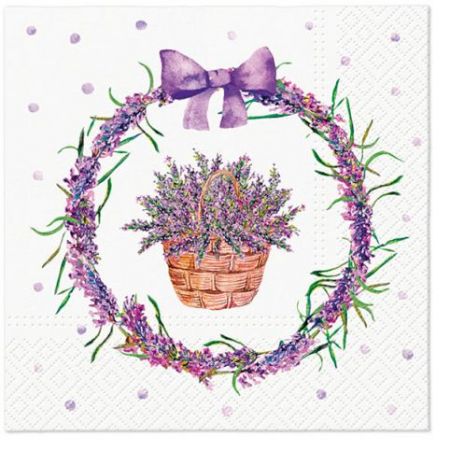 Ubrousky PAW TETE L (20ks) Lavender Basket