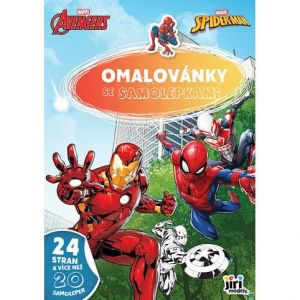 Omalovánky A4 se samolepkami - MARVEL