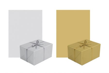 Balicí papír PAW Unicolor Silver&amp;Gold 0,7 x 2 m