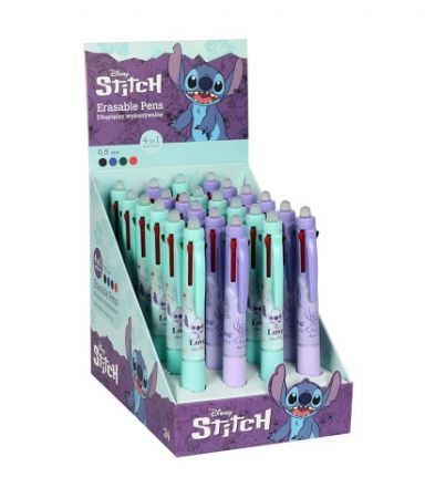 Gumovací pero Stitch 4 barevné