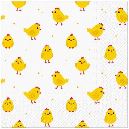 Ubrousky PAW TETE L (20ks) Cute Chicken