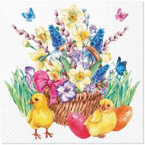 Ubrousky PAW TETE L (20ks) Easter Bouquet