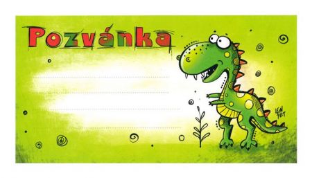 Pozvánka na oslavu - Dráček 10 ks