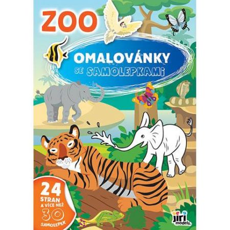Omalovánky A4 se samolepkami - ZOO 4212-7