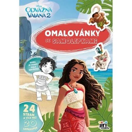 Omalovánky A4 se samolepkami - Vaiana 4557-9