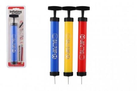 Pumpička plastová 28 cm na blistru s 3 kovovými hroty